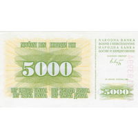 Босния и Герцеговина, 5 000 данаров, 1993 г., UNC