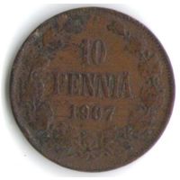 10 пенни 1907 год _состояние VF