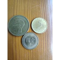 Болгария 5 сотинок 2000, Бельгия 20 франков 1981, Тайвань 1 доллар  - 68