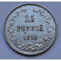 Финляндия 25 пенни, 1910 г.