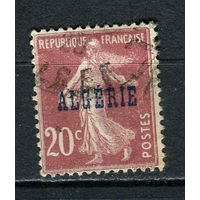 Французский Алжир - 1924/1925 - Надпечатка ALGERIE на 20С - [Mi.9] - 1 марка. Гашеная.  (Лот 81FA)-T25P9