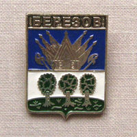 Значок герб города Березов 9-37