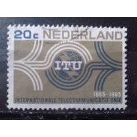 Нидерланды 1965 100 лет ITU.