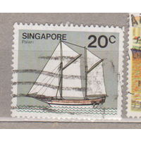 Флот Корабли Парусники Сингапур 1980 год лот  1084