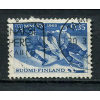 Финляндия - 1965 - Чемпионат мира по хоккею с шайбой - [Mi. 594] - полная серия - 1 марка. Гашеная.  (Лот 173AN)