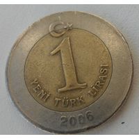 1 лира Турция 2006 г.в.