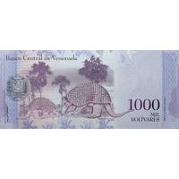 Werty71 Венесуэла 1000 боливар 2017 UNC  банкнота