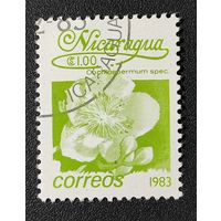 Марка Никарагуа Цветы 1983г. 1.32