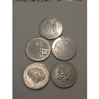 1 лит набор 5 монет
