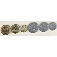 Литва набор 6 монет 1991-2009