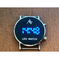 LED watch, светодиодные часы, ATomax, синие. Торг есть.