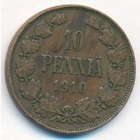 10 пенни 1910 год _состояние VF/XF
