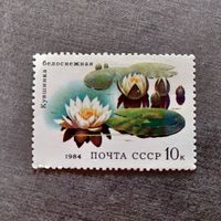 Марка СССР 1984 год Водные растения