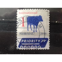 Нидерланды 2014 Стандарт, корова Михель-1,5 евро гаш