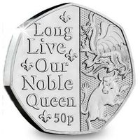 Остров Мэн 50 пенсов, 2022 Государственный гимн - Long Live Our Noble Queen UNC