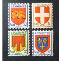 Франция\1701\ гербы 1949 MNH