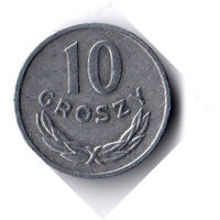 Польша. 10 грошей. 1978 г.