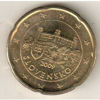 Словакия 20 евроцент 2009