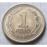 Аргентина 1 песо, 1957      ( 1-5-4 )