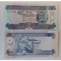 Соломоновы острова 5 долларов.(1)UNC