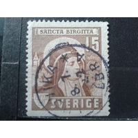 Швеция 1941 550 лет св. Бригитте, живопись Орлей