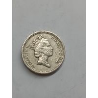 Великобритания 1 фунт 1992 г.