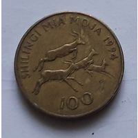 100 шиллингов 1994 г. Танзания