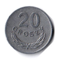 Польша. 20 грошей. 1976 г.