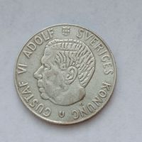 1 крона 1962 года. Швеция. Серебро 400. 30