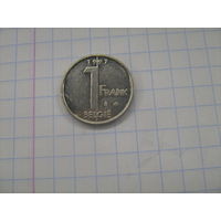 Бельгия 1 франк 1997г.km188