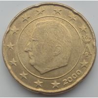 Бельгия 20 евроцентов 2000. Возможен обмен