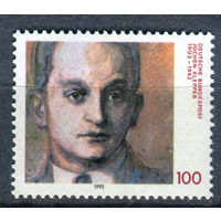 Германия - 1992г. - Йохен Клеппер, немецкий писатель - полная серия, MNH [Mi 1643] - 1 марка