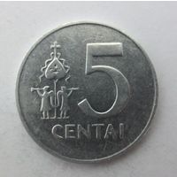 Литва 5 центов 1991г