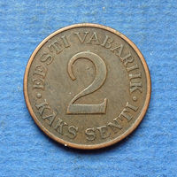 Эстония 2 сенти (цента) 1934
