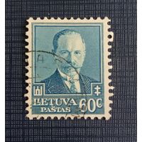 Марка Литвы 1934 А. Сметонна