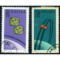 Первый в мире групповой полет Польша 1962 год серия из 2-х марок