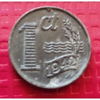 Нидерланды 1 цент 1942 г. #40184