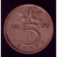 5 центов 1970 год Нидерланды