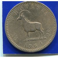 Родезия 2 шиллинга 6 пенсов , 25 центов 1964