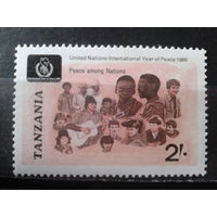 Танзания 1986 Межд. год мира**