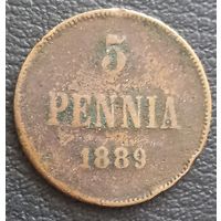 5 пенни 1889