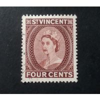 ВЕЛИКОБРИТАНИЯ\1116\Сент-Винсент 1955 г. Королева Елизавета