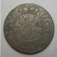 6 грошей 1755 года Фридрих 2й Бранденбург Пруссия м.дв Бреслау