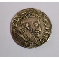 3 гроша 1593 г.  Хорошая монетка..