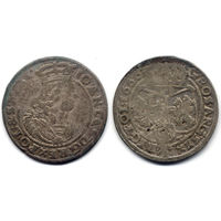 6 грошей (шостак) 1666 AT, Ян II Казимир Ваза