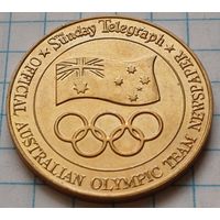 ЖЕТОН Олимпийские игры в Атланте 1996 года  Сборная Асвтралии   С РУБЛЯ   ( 2-9-1 )
