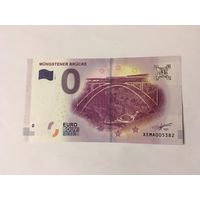 Ноль евро сувенирная банкота Мюнстерский мост  2017 год пресс