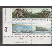 Финляндия 1994 фауна тюлени рыси MNH Совместный выпуск с Россией
