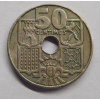 Испания 50 сантим 1949 г