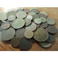 62 монеты, в основном Империя